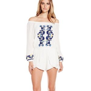 Lovers+Friends Women's Off Shoulder Romper